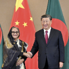 习近平会见孟加拉国总理哈西娜