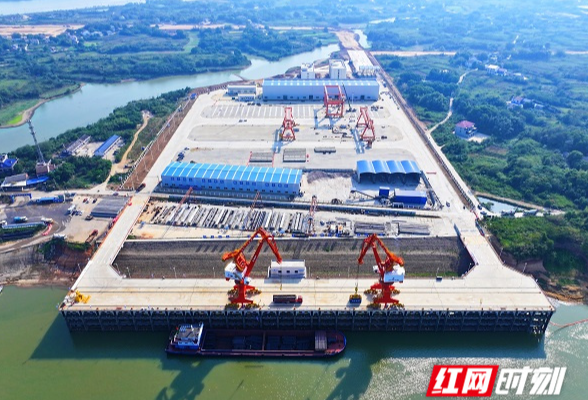 特写湖南丨虞公港开港 物流成本降低了
