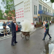 桔园社区开展安全生产月应急消防演练