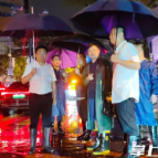 陈博彰调度强降雨应对工作