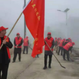 双峰县为村（社区）退役军人志愿者服务小队授旗