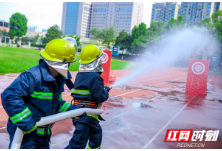 长沙雨花区举行2020年微型消防站比武竞赛活动