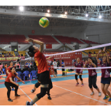 2020年第三届“高铁沿线城市”湖南省气排球邀请赛在娄底举行