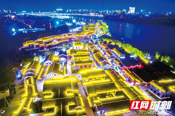 窑湾古镇夜景图片图片