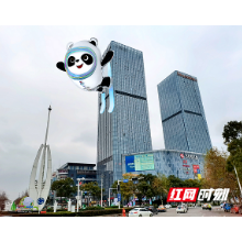 创意趣图丨北京冬奥会吉祥物“冰墩墩”在湘潭