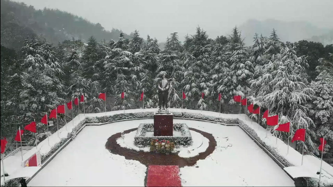 美！红色韶山迎来2024年首场大雪 美景让人惊叹