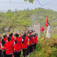 零陵区大庆坪学校：清明祭英烈 勿忘英雄魂活动