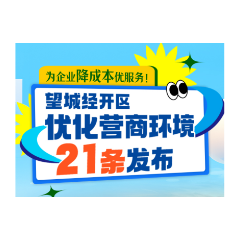 为企业优服务降成本！望城经开区优化营商环境21条发布