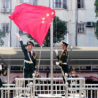 祝福祖国 武警湘潭支队举行升旗仪式
