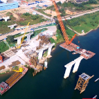 湘潭下摄司大桥建设有条不紊 2025年6月或达通车条件