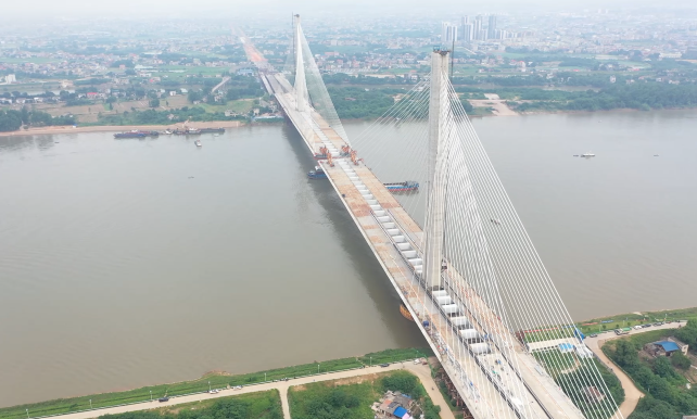 红视频丨不足10米 湘潭杨梅洲大桥合龙在即