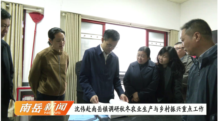 沈伟赴南岳镇调研秋冬农业生产与乡村振兴重点工作