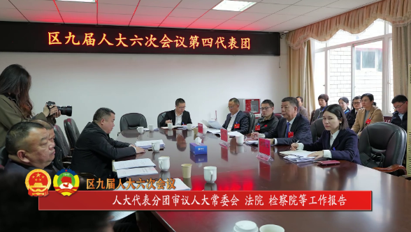 区九届人大六次会议 | 人大代表分团审议人大常委会、法院、检察院等工作报告