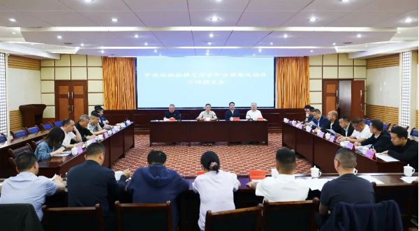 蒋炳炎主持召开中央巡视组移交信访件办理整改验收工作调度会