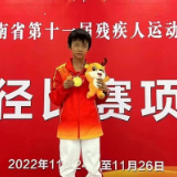奔跑吧，少年！大通湖区运动员赵维翼喜夺省残运会冠军