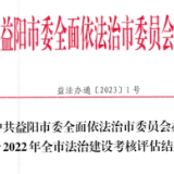 喜报 ！益阳市市场监管局连续4年获评全市法治建设优秀单位