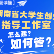 一图读懂《湖南省大学生创业指导工作室建设指引（试行）》