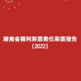 动画丨160秒带你速览2022年度湖南省福利彩票责任彩票报告