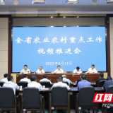 湖南省农业农村重点工作视频推进会召开