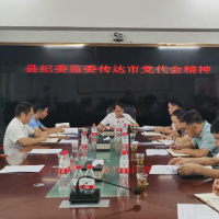 江华纪检监察系统传达学习市第六次党代会精神