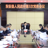 东安：蒋华主持召开县政府第3次常务会议