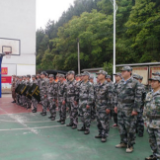蓝山县组织基干民兵大点验