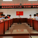 道县县委理论学习中心组开展“学史崇德”研讨