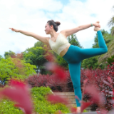 湖南新田：生态公园练瑜珈 乐享健康生活（图）