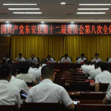 中国共产党东安县第十二届委员会召开第八次全体会议