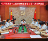 中国共产党道县第十三届纪律检查委员会召开第一次全体会议