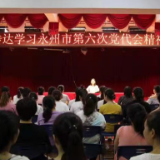 永州市第一幼儿园：传达学习市第六次党代会精神