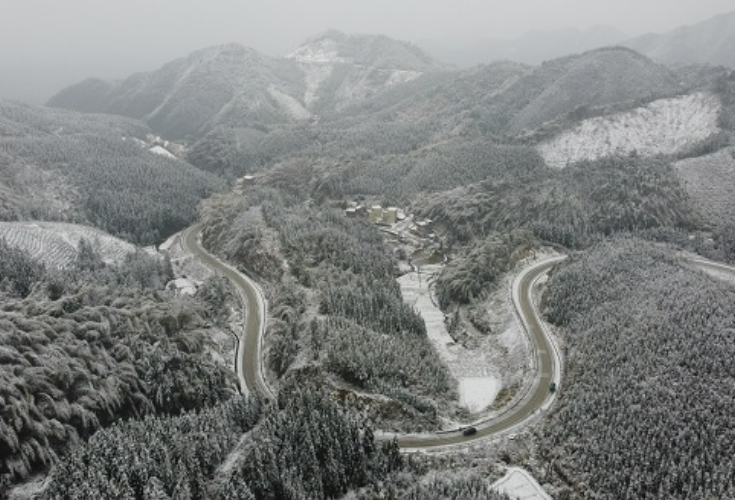 湖南新田：春雪绘美景（组图）