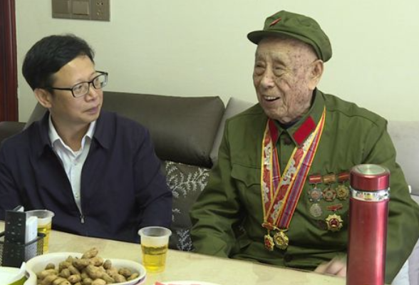 省退役军人事务厅领导到新田走访慰问抗美援朝百岁老兵