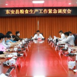 东安县粮食生产工作紧急调度会召开