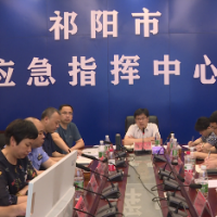 陈小平主持召开祁阳市防汛会商会