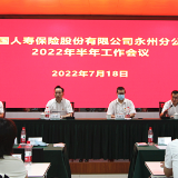 中国人寿永州分公司组织召开2022年半年工作经营形势分析会