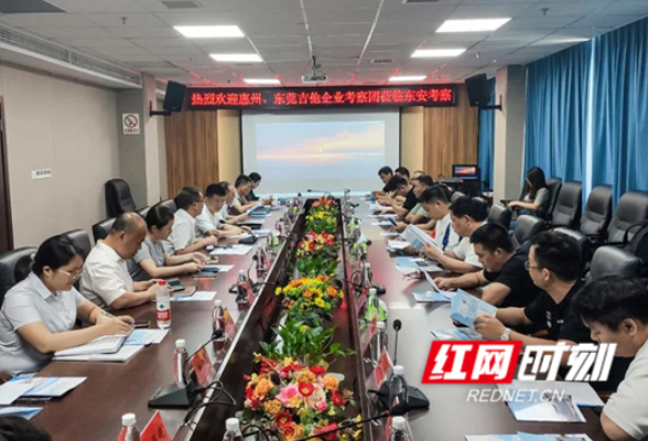 惠州、东莞吉他企业考察团到东安考察
