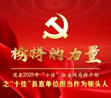 榜样的力量·道县丨2021年“十佳”县直单位担当作为领头人