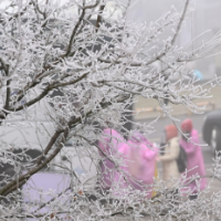 湖南蓝山：云冰山冰雪旅游火热