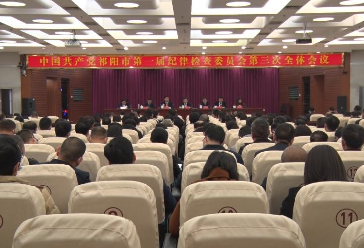 中共祁阳市第一届纪律检查委员会第三次全体会议开幕