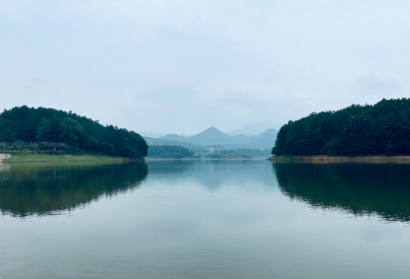 新田：生态水库景如画（组图）