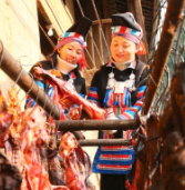 湖南新田：瑶山腊肉飘香年味浓（组图）
