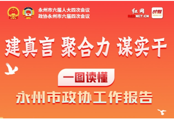 建真言 聚合力 谋实干 一图读懂永州市政协工作报告