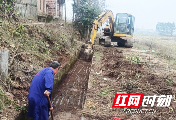 东安县：疏通灌溉水渠 助力春耕生产