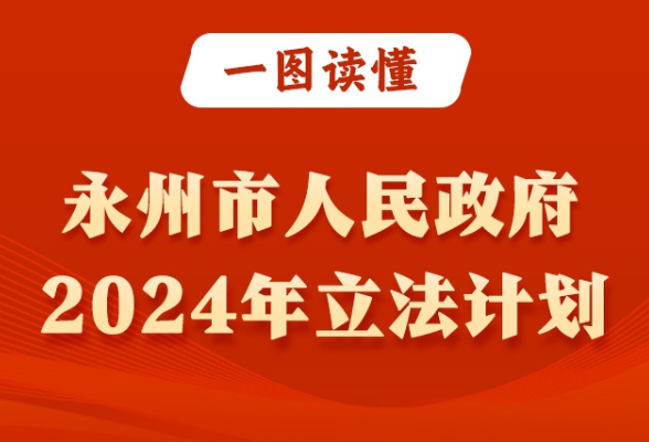 一图读懂丨永州市公布2024年立法计划！你最关心哪部法规？