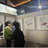 永州宁远画家唐思源在北京前门举办国画展