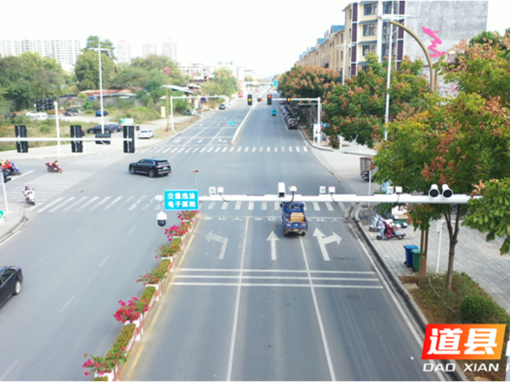 道县启用AI电子警察抓拍摩电车辆违法