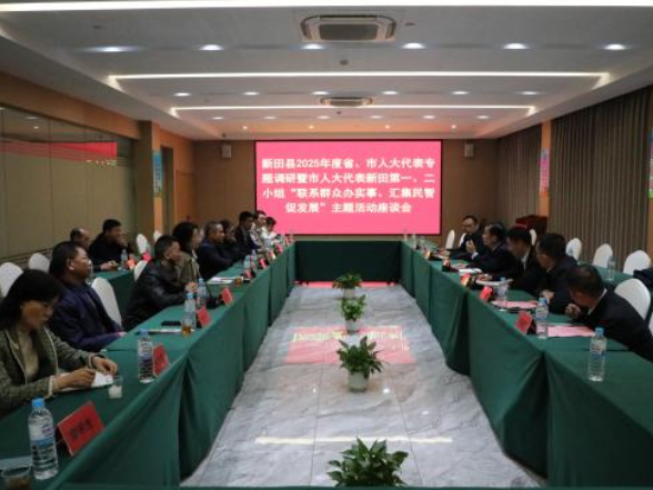 把民智民盼转化为推动工作的具体举措 省、市人大代表齐聚新田共商高质量发展大计