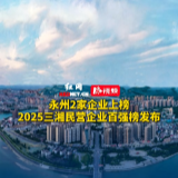 2025三湘民营企业百强榜发布 永州2家企业上榜