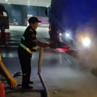 永州高速：轮胎自燃 驻派员十分钟极速救援化险情